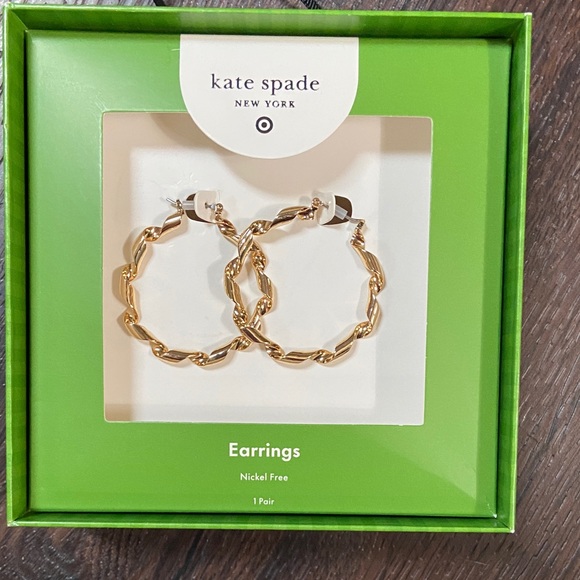 kate spade Jewelry - Kate Spade Twisted Ribbon Gold Earrings